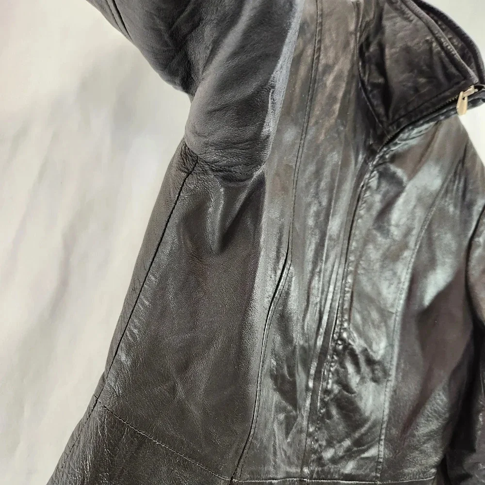 Wilson's Leather Pele Studio Leather Jacket Thinsulate Womens Small - Picture 11 of 16